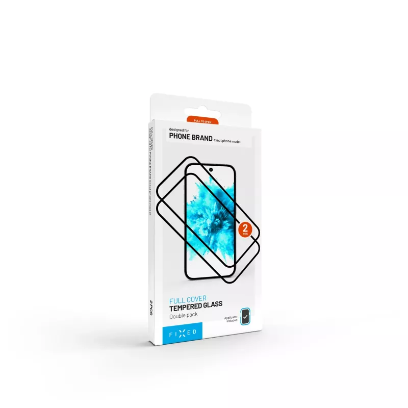 Karkaistu lasinen näytönsuoja FIXED Full Cover 2.5D Samsung Galaxy S26+:lle — 2 kpl, musta