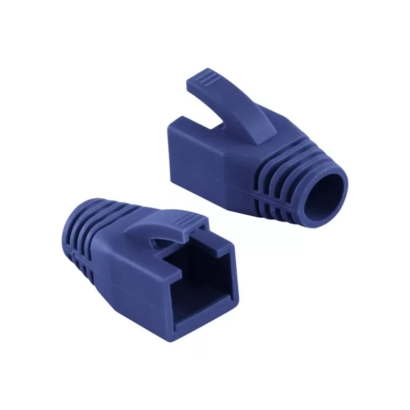 Logilink | RJ45-liittimen vedonpoistoholkki, 8,0 mm (50 kpl) | MP0035B | sininen