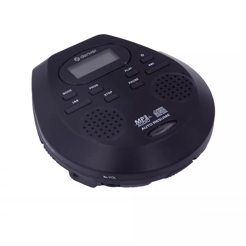 Kannettava CD-soitin Denver DMP-395B musta MP3-toisto LCD-näyttö