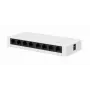 Hallitsematon kytkin GEMBIRD NSW-G8-01 – 8× Gigabit Ethernet (10/100/1000), valkoinen, DC 5V