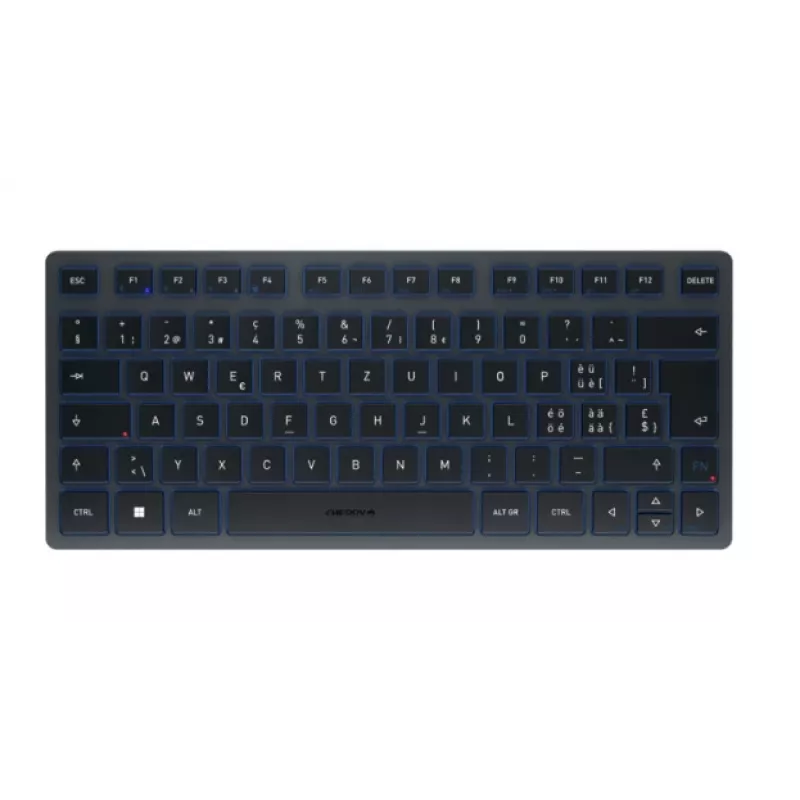 Bluetooth-näppäimistö CHERRY KW 7100 MINI BT QWERTZ sveitsi sininen langaton