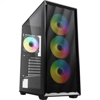 Sharkoon VK4 ARGB ATX tietokonekotelo, musta