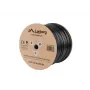 Verkkokaapeli LANBERG Cat5e U/UTP LCU5-21CU-0305-BK, 305 m, 24 AWG, PVC-vaippa, musta