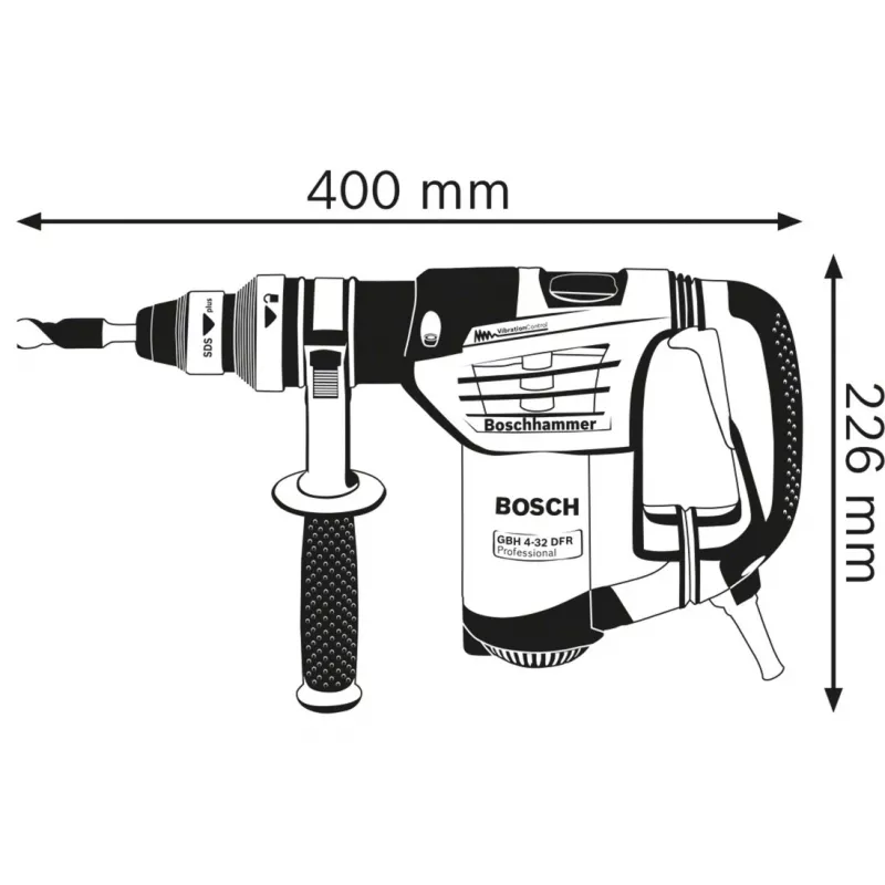 Bosch GBH 4-32 DFR -sarja 900 W 760 kierr./min