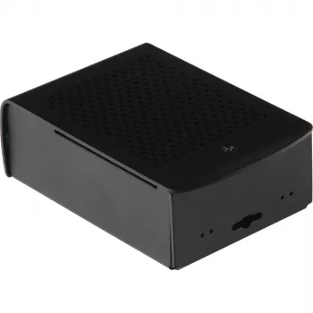 JOY-IT RPI CASE ALU06 - kotelo Raspberry Pi 4:lle, alumiini, musta (RB-ALUCASEP4+06)