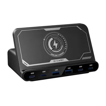 Laturi BlitzWolf BW-S27 160W, 2×USB-A, 4×USB-C