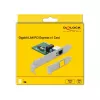 DeLOCK 90381 PCI Express x1 Gigabit LAN -kortti, 1x RJ45, RTL8111