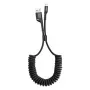 Baseus spiraalikaapeli Lightning 1m 2A (musta)