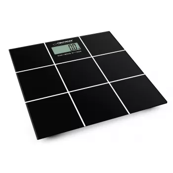 Henkilövaaka Esperanza EBS004 - elektroninen, 180 kg, musta lasi