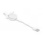 Kaapeli DeLOCK Easy 45 -moduuli USB 2.0 sisäänvedettävä kaapeli USB Type-A 8 Pin Lightning naaras valkoinen
