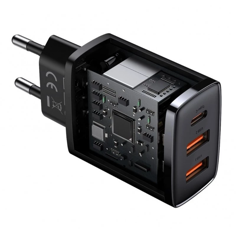 Baseus 30W USB-laturi QC PD3.0 Type-C PD-pikalaturi iPhone 17 16 15 14 13 12 Pro Max Xiaomi Samsung