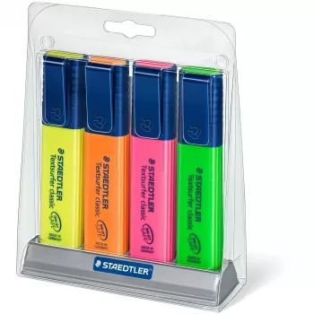 Tussi Staedtler Textsurfer classic 364 kiilakärki vihreä oranssi pinkki keltainen