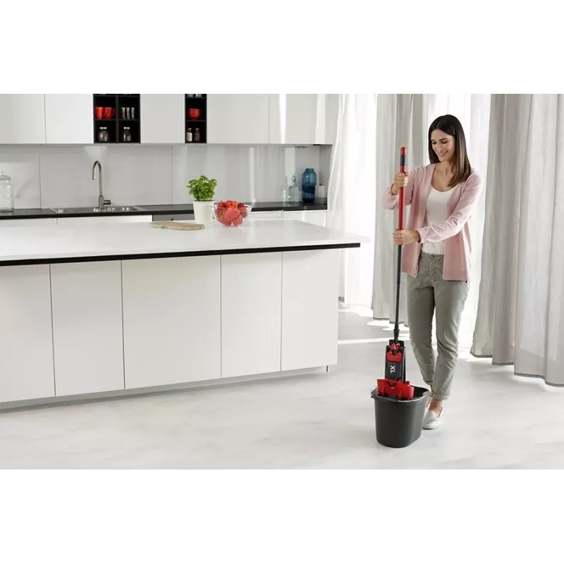 VILEDA Wischmopp Ultramax XL Box — pestävä mikrofiber-360°-kiertopää, taitettava, koville lattioille