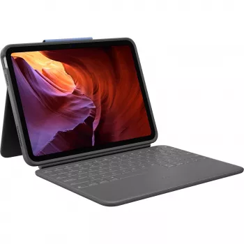 Logitech 920-011200 mobiililaitteen näppäimistö QWERTZ saksa Smart Connector grafiitti