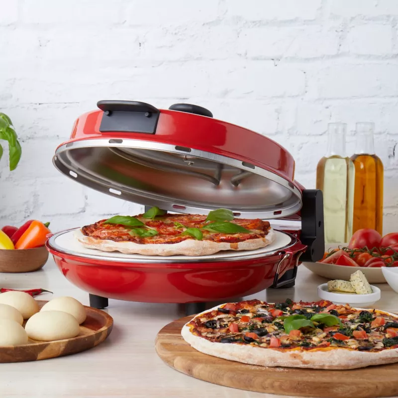 Pizzauuni Petra PT5666VDE Bella Pizza 1200 W tarttumaton pinta, pöytäpizzauuni