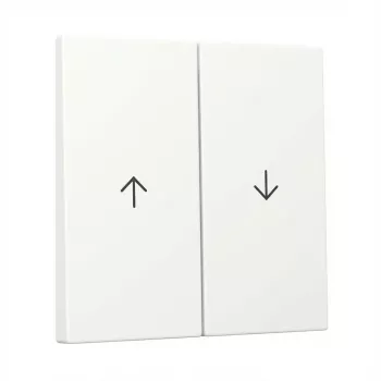 Gira keinupainike 2-osainen nuoli System 55 puhtaanvalkoinen (malli 329427)
