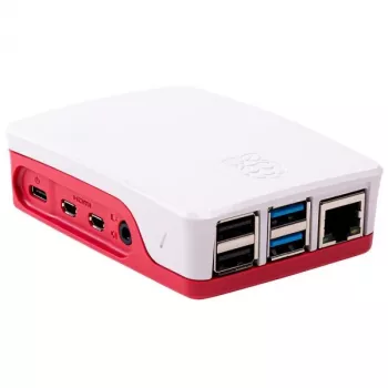 ALLNET Raspberry Pi 4 -tarvike - virallinen kotelo punainen/valkoinen mallille 4