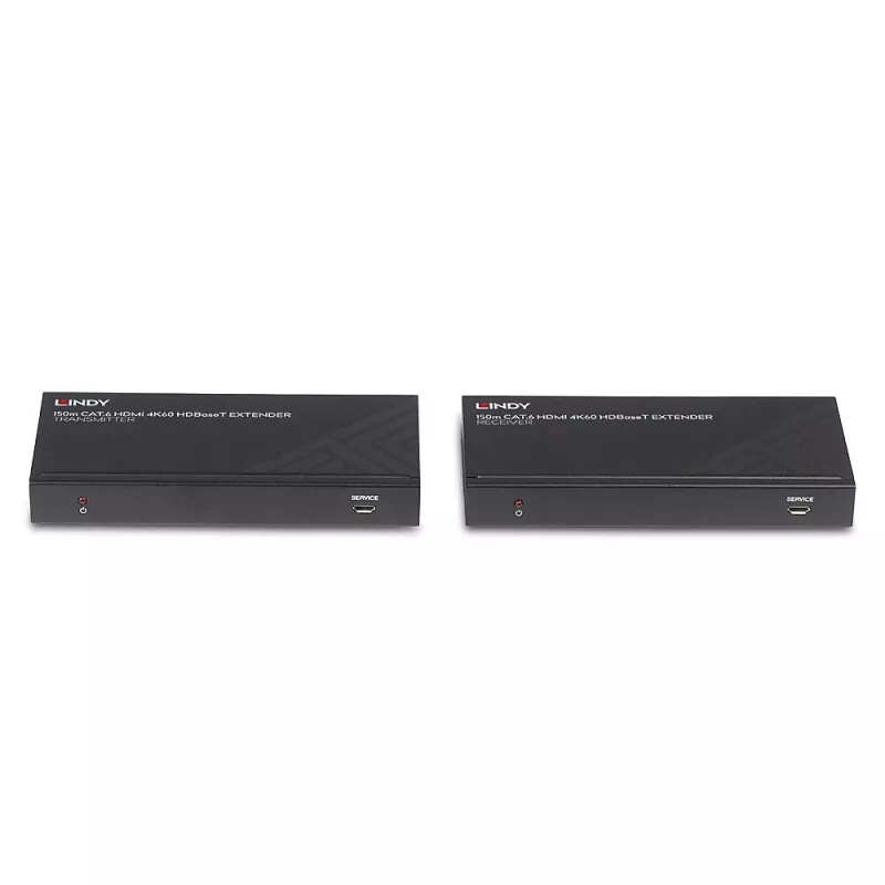 Lindy 38217 150 m Cat.6 HDMI 4K60 -, IR- ja RS-232 -HDBaseT-jatkolaite, lähetin ja vastaanotin