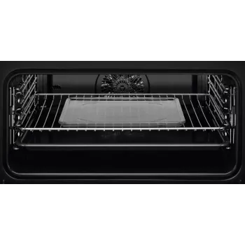 Kalusteisiin asennettava uuni Electrolux EVL6E49X, kompakti 45 cm, metalli, musta, CombiQui
