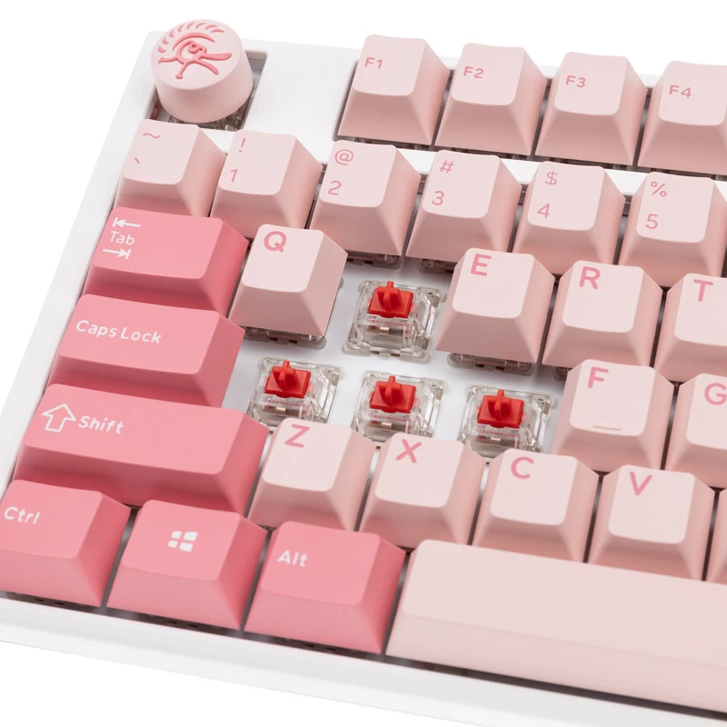 Ducky One 3 TKL näppäimistö pelikäyttöön USB QWERTY englanti pinkki