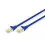 DIGITUS CAT6A S-FTP PATCH-KAAPELI LSZH AWG 26/7 PITUUS 0,25 M SININEN