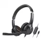 Creative 51EF0980AA000 Chat USB On-Ear-kuulokemikrofoni johdollinen stereo musta