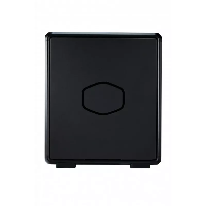 PC Midi Tower Cooler Master MasterFrame 500 Mesh — musta läpinäkyvällä sivulla, tukee ATX/EATX, 2x200 mm edessä, 1x120 mm takana
