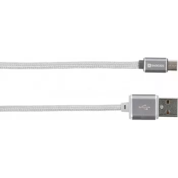 Skross 2.700240 1m USB A Micro-USB A valkoinen USB-kaapeli (72665)
