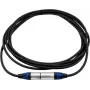PSSO XLR-kaapeli 3-napainen, 5 m, musta, Neutrik-yhteensopivat liittimet