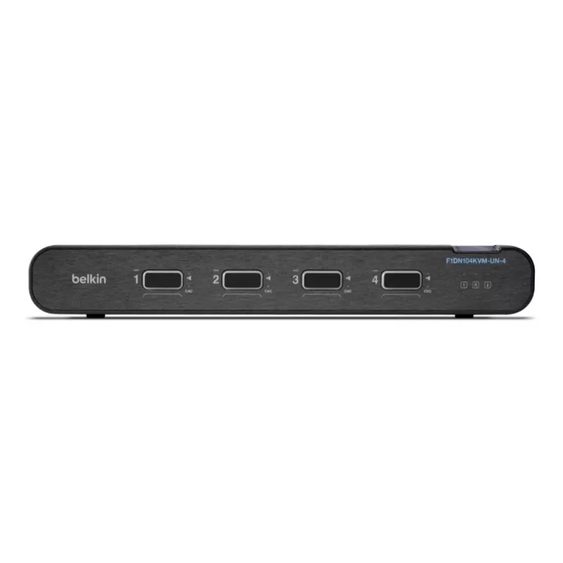 Belkin Universal Secure Single-Head KVM-kytkin, 4 porttia, DisplayPort/HDMI – DisplayPort/HDMI, pöytämalli, PP4.0 (F1DN104KVM-UN-4)