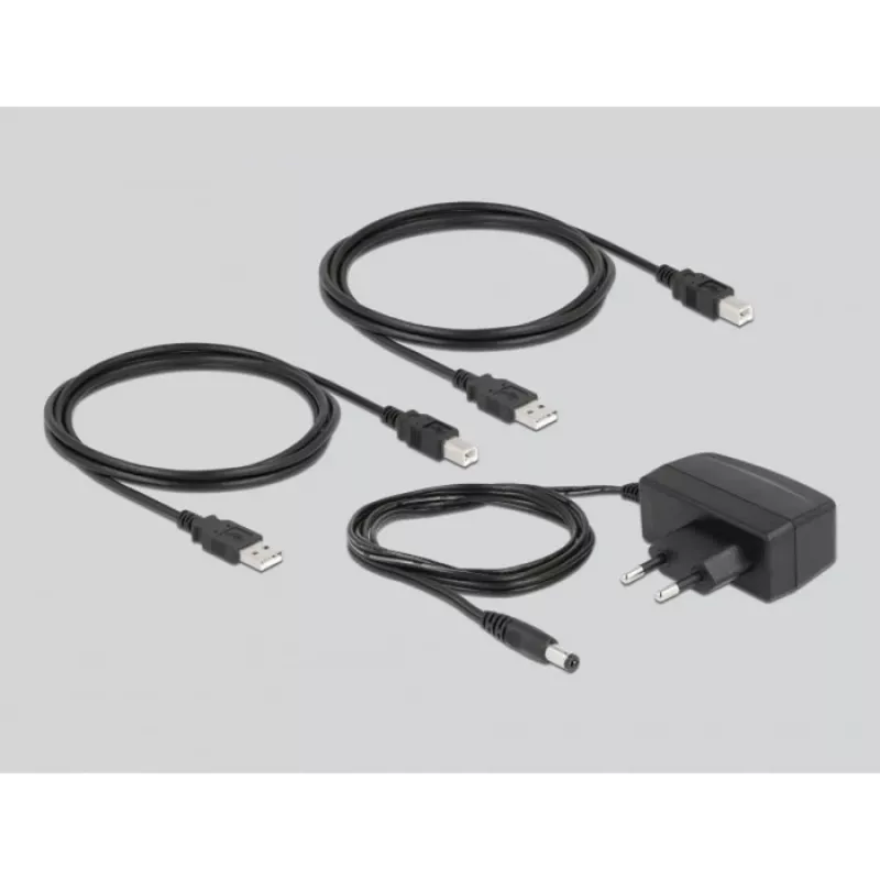 DeLOCK 11494 tietokoneen datakytkin musta USB Type-A Type-B 0,48 Gbit/s
