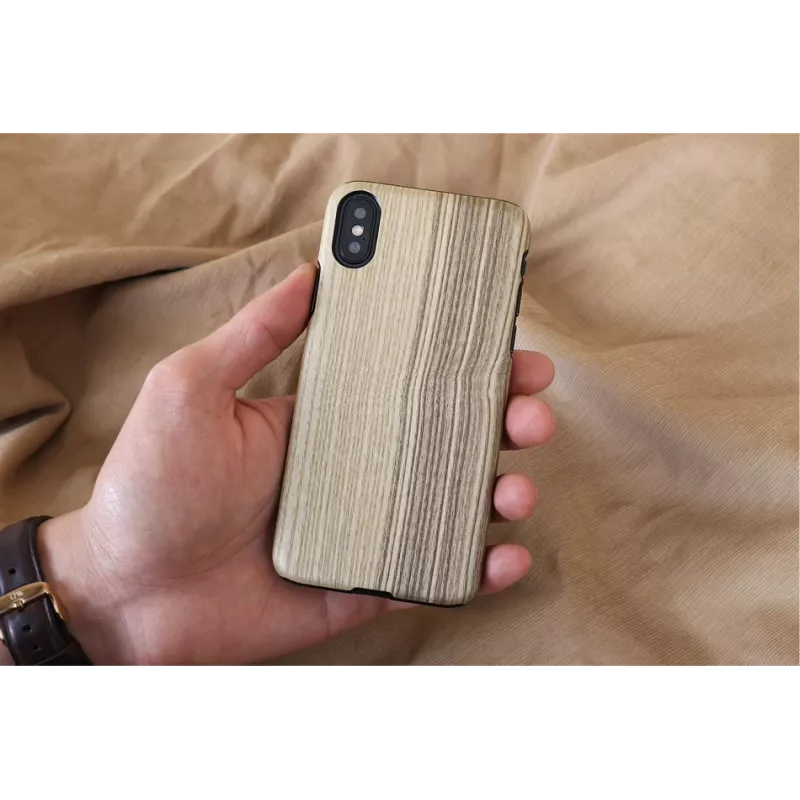 Älypuhelinkotelo man and wood iPhone X/XS:lle – Vintage Olive musta