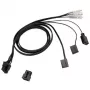 Kaapeli ek water blocks EK-Loop OmniLink 6-pin Dual PWM 50 cm — 6-pin-PWM-Y-kaapeli, 50 cm pituus
