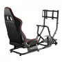Racing-cockpit huzaro Speed 6.0 säädettävällä istuimella, teräsrunko, 30°–90° kulma, tukee enintään 120 kg, punainen, 1080×1360×560 mm