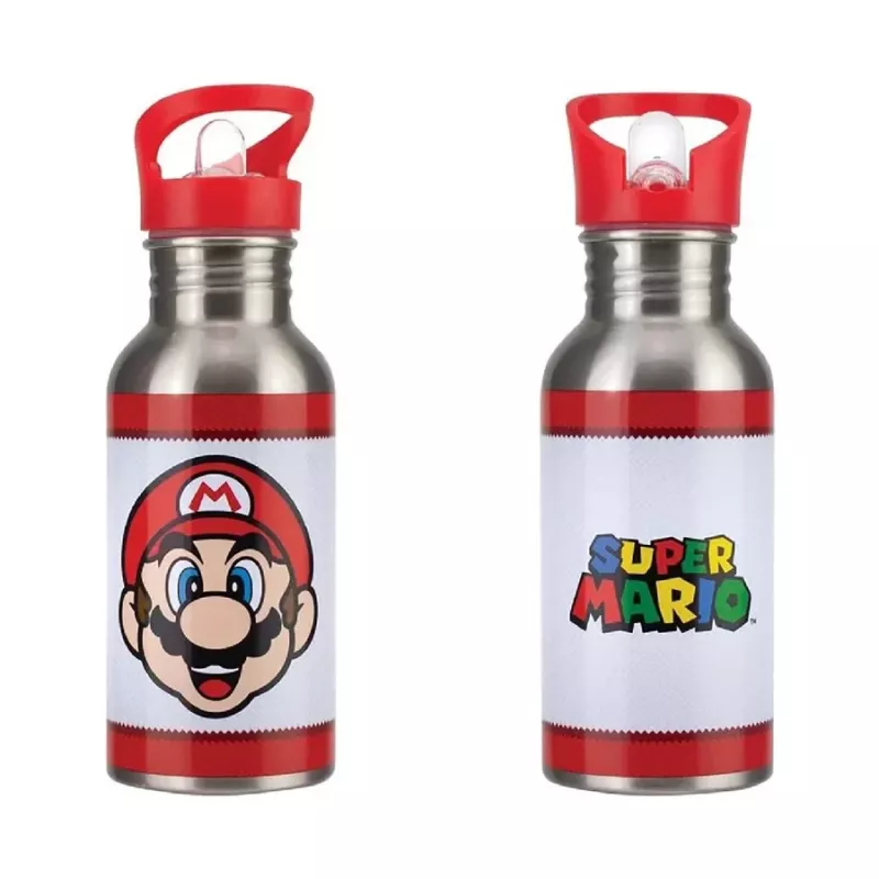 Paladone Super Mario metallinen vesipullo pillillä