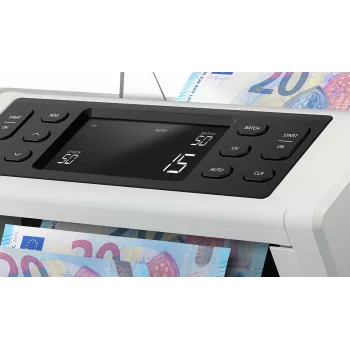 Setelilaskukone Safescan 2210 G2 valkoinen LCD-näyttö AC 220-240V