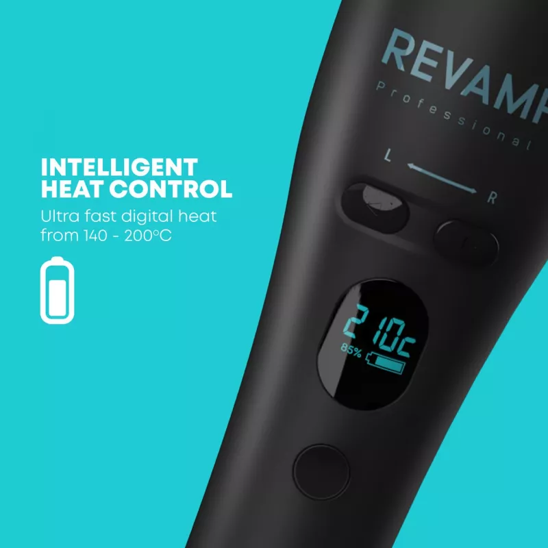 Revamp CL-2750-EU2 iGEN Cordless Progloss Hollywood Curl automaattinen kiharrin kääntötoiminnolla