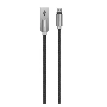 USB-lataus-/datakaapeli Devia Storm Series sinkkiseos 5V 2,1A 1 m