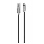 USB-lataus-/datakaapeli Devia Storm Series sinkkiseos 5V 2,1A 1 m