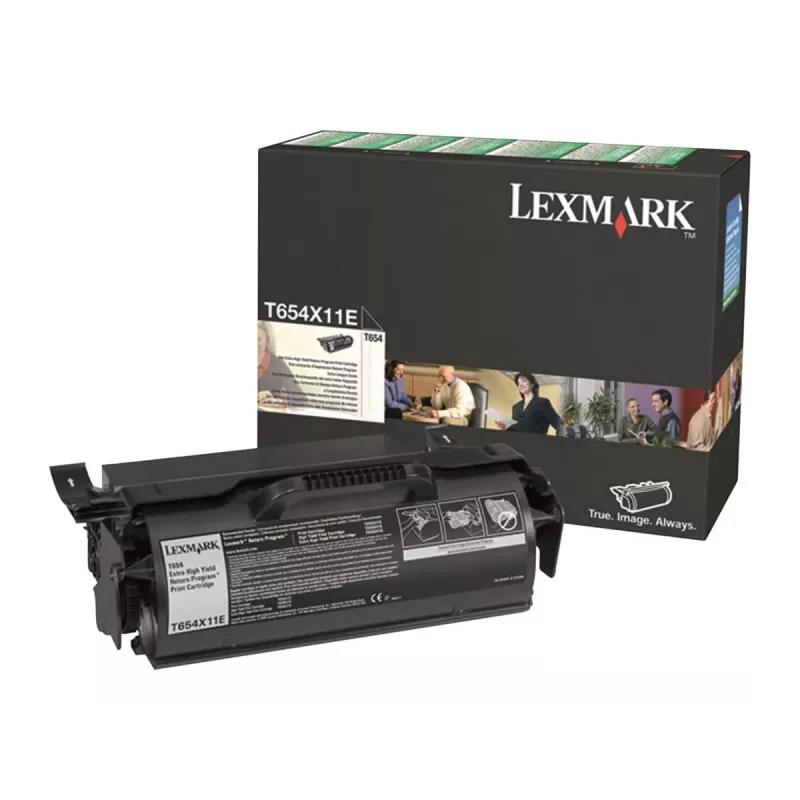 Lexmark T654X11E väriainekasetti, musta, 36000 sivua