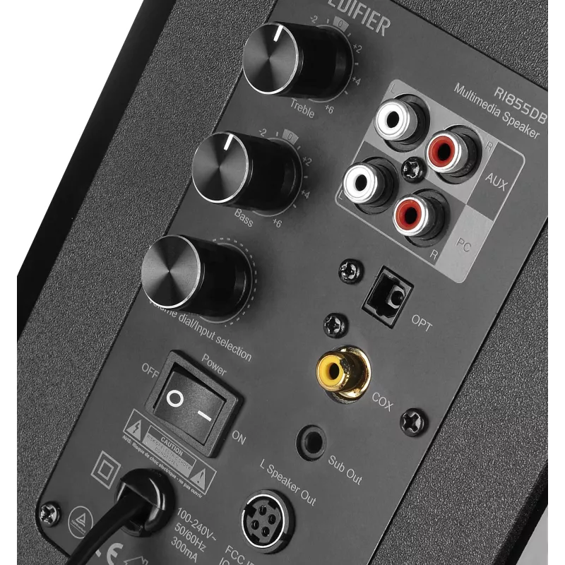 Edifier Studio R1855DB Bluetooth-hyllykaiuttimet - musta