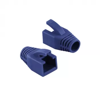 Logilink | RJ45-liittimen vedonpoistoholkki, 8,0 mm (50 kpl) | MP0035B | sininen