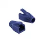 Logilink | RJ45-liittimen vedonpoistoholkki, 8,0 mm (50 kpl) | MP0035B | sininen