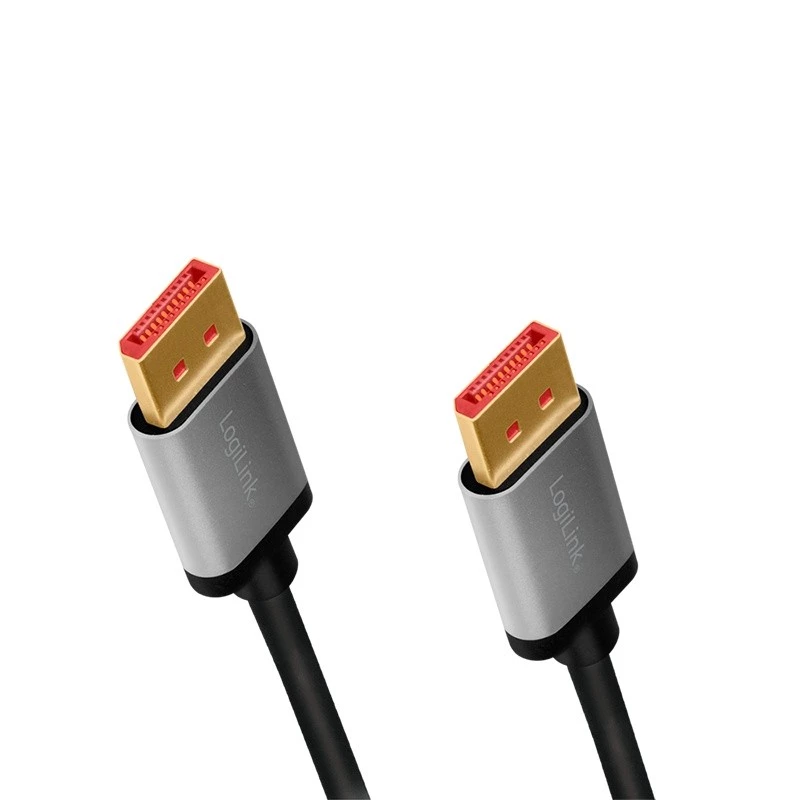 DisplayPort-kaapeli LogiLink CDA0105 2 m musta harmaa