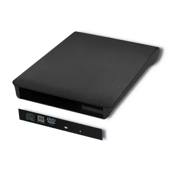 Ulkoinen USB 2.0 SATA -optisen aseman kotelo Qoltec 51863 musta