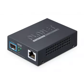 Mediakonvertteri PLANET 10GBASE-T – 10GBASE-X SFP+ kupariportti musta