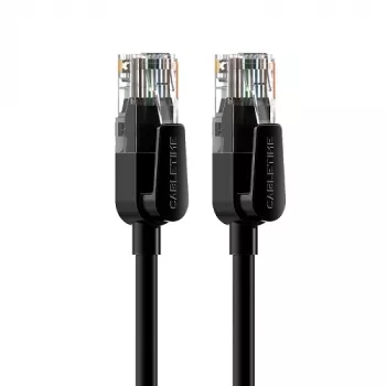 Verkkopatchkaapeli CABLETIME Cat6 UTP, 8 m, musta