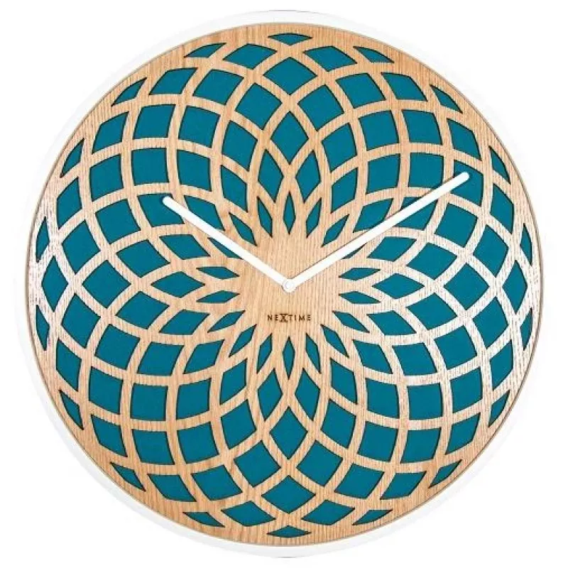 NeXtime kello 3149tq Sun Large, Ø50 cm, seinäkello, turkoosi