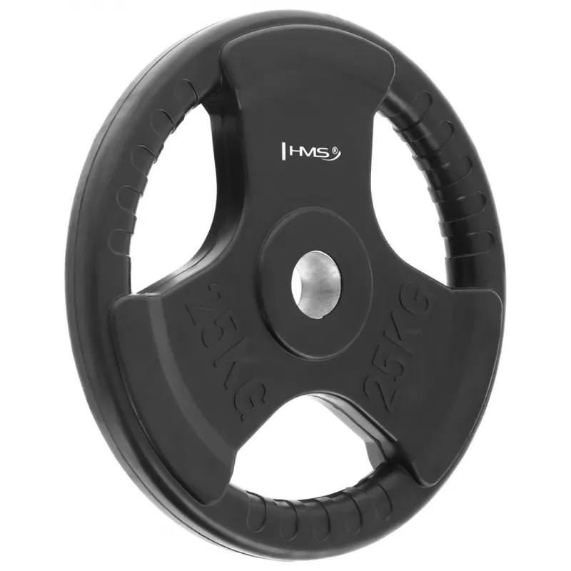Olympia kumipäällysteinen painolevy 25 kg Hms TOK25