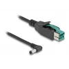 DeLOCK PoweredUSB-kaapeli pistoke 12 V DC 5,5 x 2,5 mm pistoke kulma 1 m